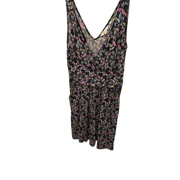 Boden‎ Effie V-Neck Sleeveless Jersey Dress Knee Length Leaf Wildflower Sprig 8P - Picture 3 of 6